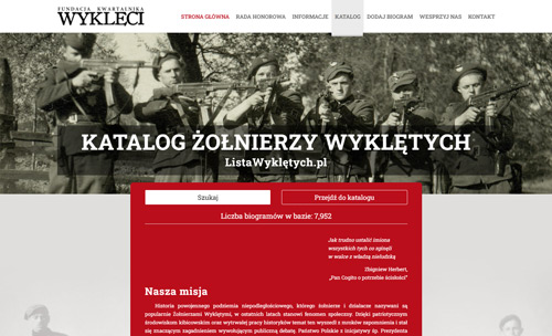 Strona WWW - Lista Wyklętych